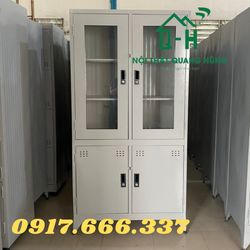TỦ HỒ SƠ KÍNH SƠN TĨNH ĐIỆN MÀU XÁM CAO CẤP