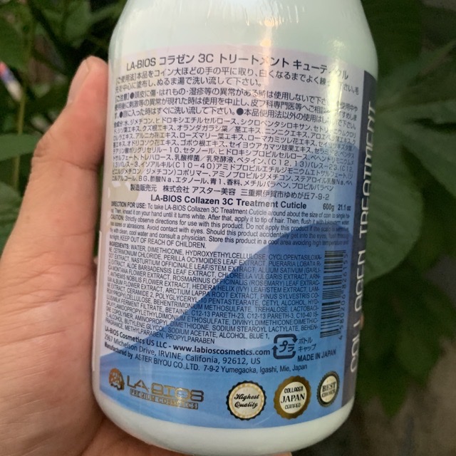 Bộ phục hồi 3C Labios Collagen Treatment 600mlx3