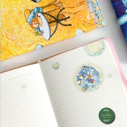 Sổ tay bìa cứng phong cách hoạt họa - sổ ghi chép chủ đề họa sĩ thiên tài Vincent Van Gogh Sổ tay bìa cứng phong cách hoạt họa - sổ ghi chép chủ đề họa sĩ thiên tài Vincent Van Gogh
