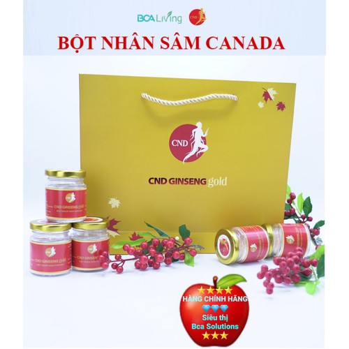 BỘT NHÂN SÂM CANADA CND GINSENG set 5 hủ