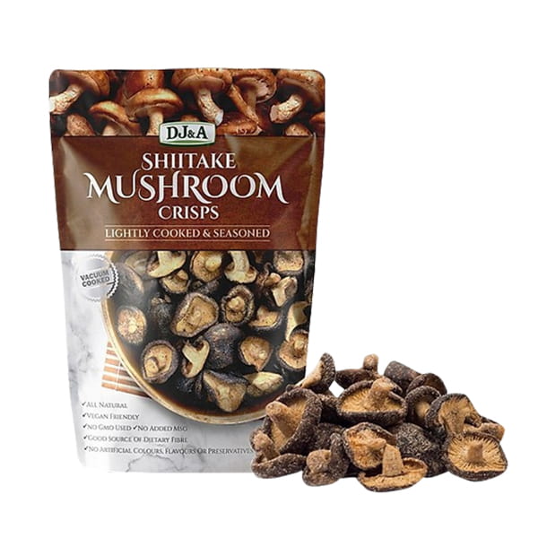 Hình ảnh [TÚI NHỎ 65g] Snack Nấm Sấy Giòn Shiitake Mushroom 65g - VỊ TRUYỀN THỐNG