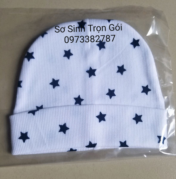 combo  3 nón bé từ 0-6 tháng