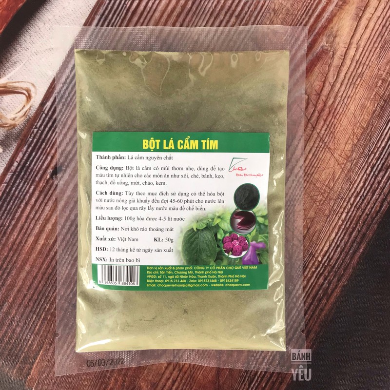 Bột Tạo Màu Tự Nhiên Chợ Quê 50g