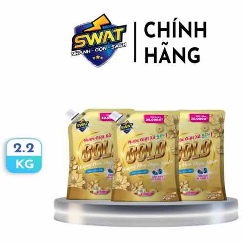 Hình ảnh Nước giặt xả 5 trong 1 SWAT GOLD hương hoa thơm thiên nhiên công nghệ Thái Lan 2,2kg