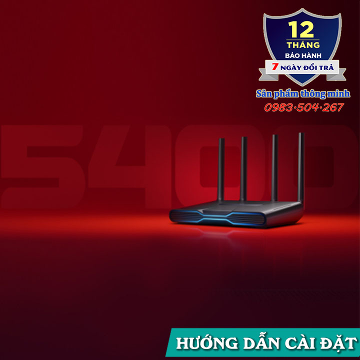 Bộ phát Wifi Router Xiaomi AX5400 Gaming băng tần kép Wifi 6 Mesh