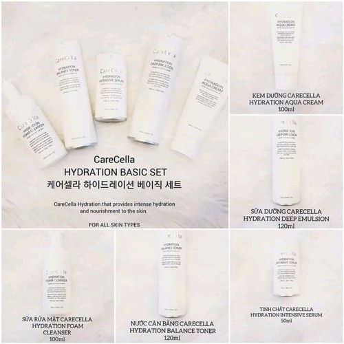 Bộ Chăm Sóc Da Cơ Bản Làm Sạch Dưỡng Trắng Care Cella Gcoop 1300gr