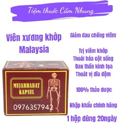 Viên khớp Malaysia MUJAHABAT KAPSUN hộp 20 tuýp chuẩn hàng