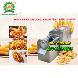 Máy cắt khoai tây sợi, thái khoai lang chiên vuông tự động 3A370W