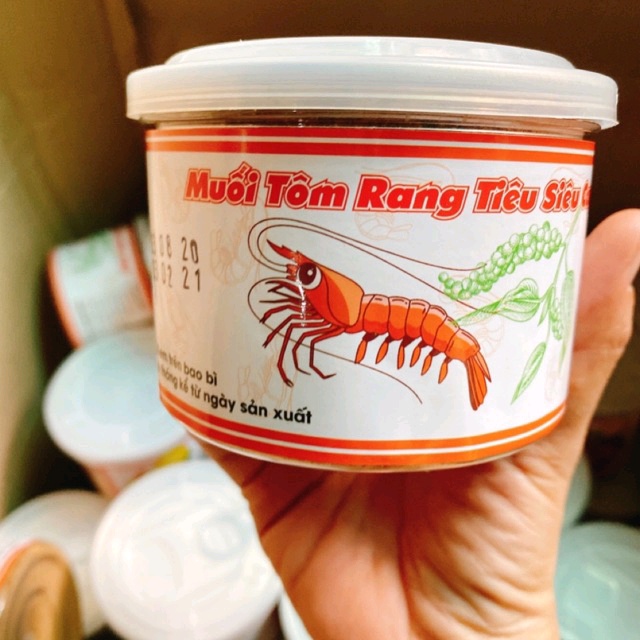 Muối tôm rang tiêu siêu cây hủ 250gr