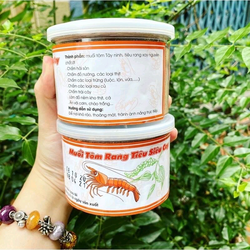 Muối tôm rang tiêu siêu cây hủ 250gr