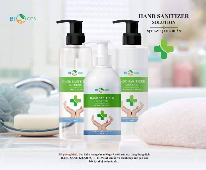 Nước Rửa Tay Sạch Khuẩn Biocos 250ml