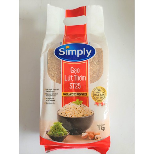 GẠO LỨT THƠM ST25 [VN] SIMPLY Fragrant ST25 Brown Rice