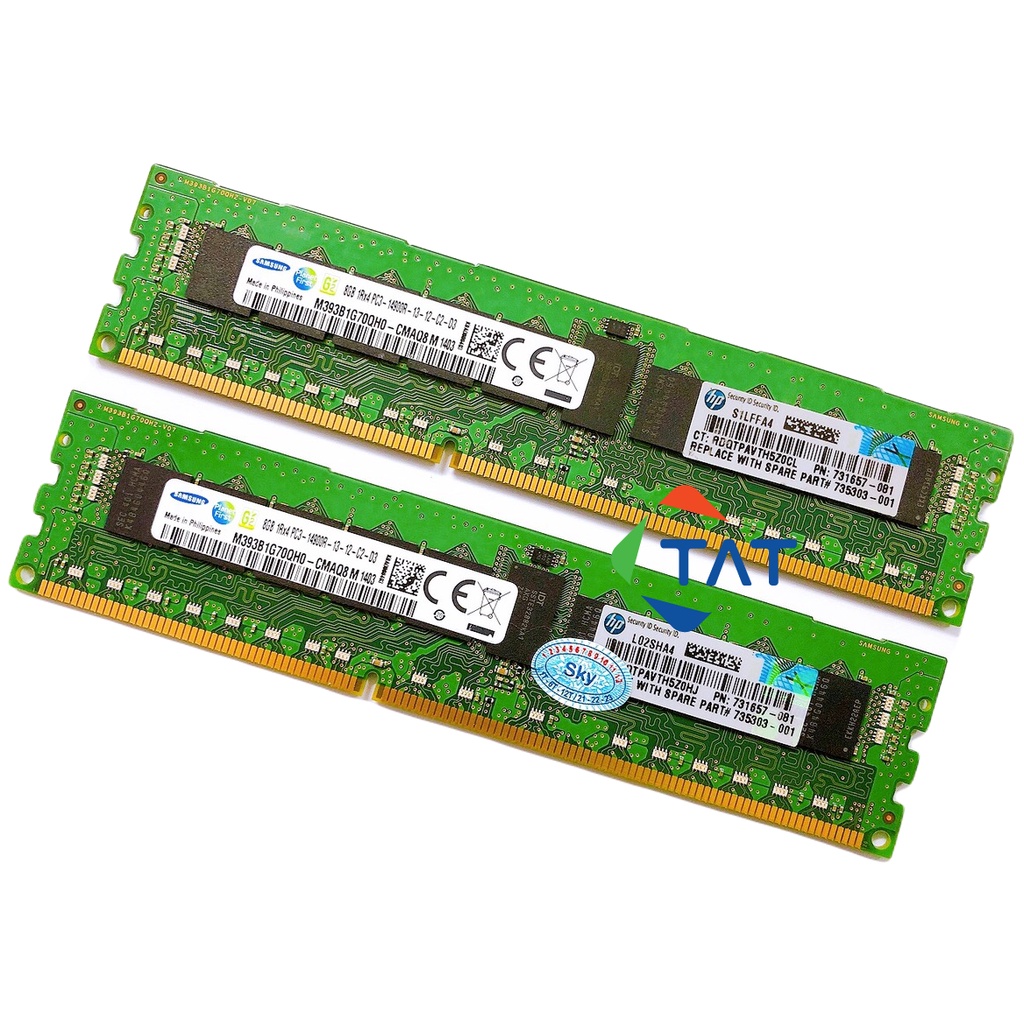 Hình ảnh Ram Sever ECC Samsung 8GB DDR3 1866MHz PC3-14900R 1.5V Registered Dùng cho Server Workstation