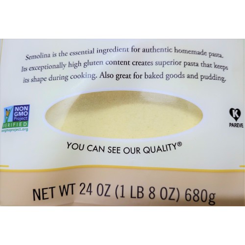BỘT LÚA MÌ CỨNG SEMOLINA [USA] BOB’S RED MILL Durum Wheat Semolina Flour for Supers Pasta (vaf-hk)
