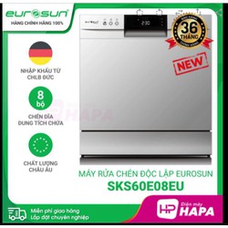 Máy Rửa Chén Bát Eurosun SKS60E08EU - 8 bộ, Độc Lập hoặc Âm Tủ
