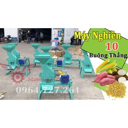 Máy nghiền thóc, ngô, khoai sắn, đậu đỗ 10 buồng thẳng