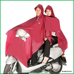 Áo Mưa 2 Đầu Có Miếng Che Đèn Trong Suốt