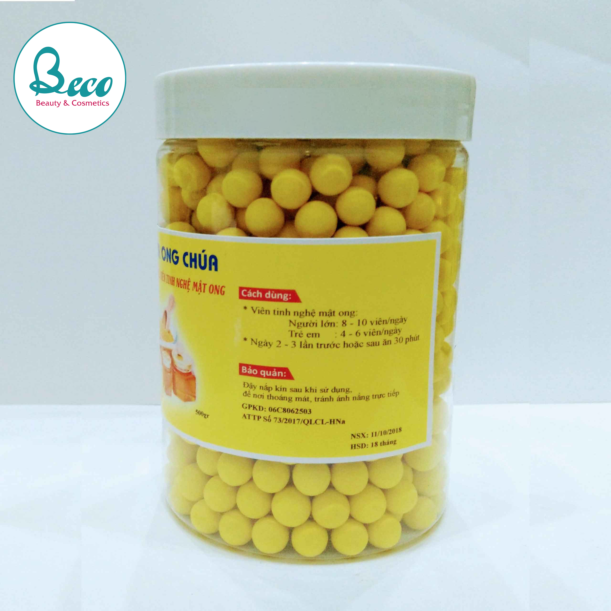 Viên Nghệ Sữa Ong Chúa, Đẹp da, Giảm Cân, Phục hồi da mụn