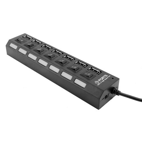 hub chia 7 cổng usb có công tấc