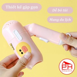 Máy sấy tóc mini GẤP GỌN 2 chế độ kiểu dáng cute nhỏ gọn bỏ túi tiện mang theo du lịch công tác - Gia dụng Phước Hòa