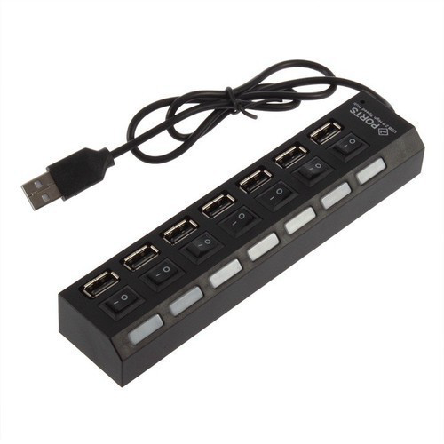 hub chia 7 cổng usb có công tấc