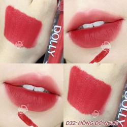 SON DOLLY DAIMOND VELVET (12 màu được tùy chọn) kem siêu lì - mềm mịn môi (tặng son dưỡng)