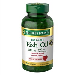 Viên Uống Dầu Cá Fish Oil Nature's Bounty 1400mg 130V (Hũ) mỹ