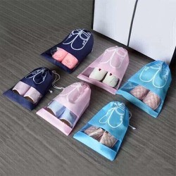 Túi đựng giày họa tiết chống thấm chống bụi có dây rút