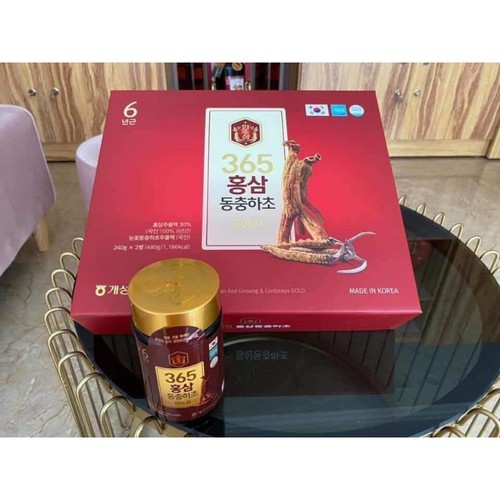 Cao hồng sâm đông trùng hạ thảo 365 Hàn Quốc (240gr)