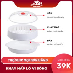 Khay hấp lò vi sóng Việt Nhật chịu nhiệt tốt