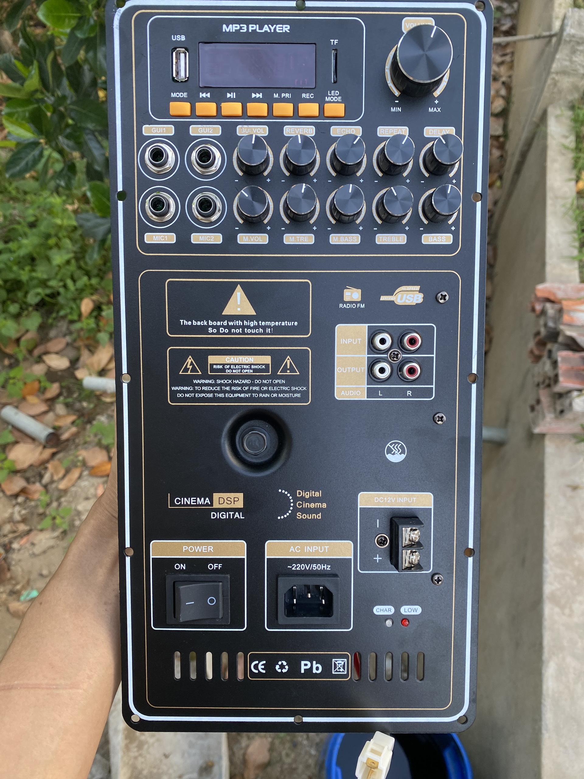 Mặt Pre Loa Kéo H272 echo reverb dsp