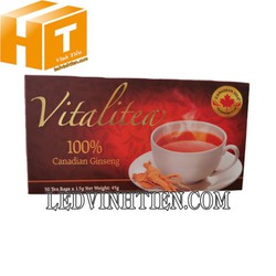 Trà nhân sâm Ginseng Canadian Vita, Hộp 30 gói, Cao cấp, Chính hãng, Giảm Stress, (Nên mua)