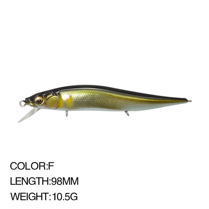 Hình ảnh Mồi Câu Cá Giả Lure Suspend Minnow 10.5g, 98mm Chuyên Câu Cá Chẽm, Vược, Nhồng Biển