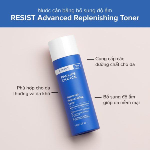 Hình ảnh Nước Hoa Hồng Dành Cho Da Khô Lão Hóa Paula's Choice Resist Advanced Replenishing Toner 118ml