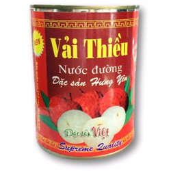 Vải thiều nước đường Tiến Vinh Đặc Sản Hưng Yên 565g