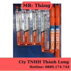 Bộ 6 mũi khoan đá chuôi tròn Unika SB