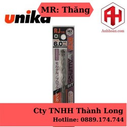 Mũi khoan tường gạch chuôi lục giác Unika RJ6.0