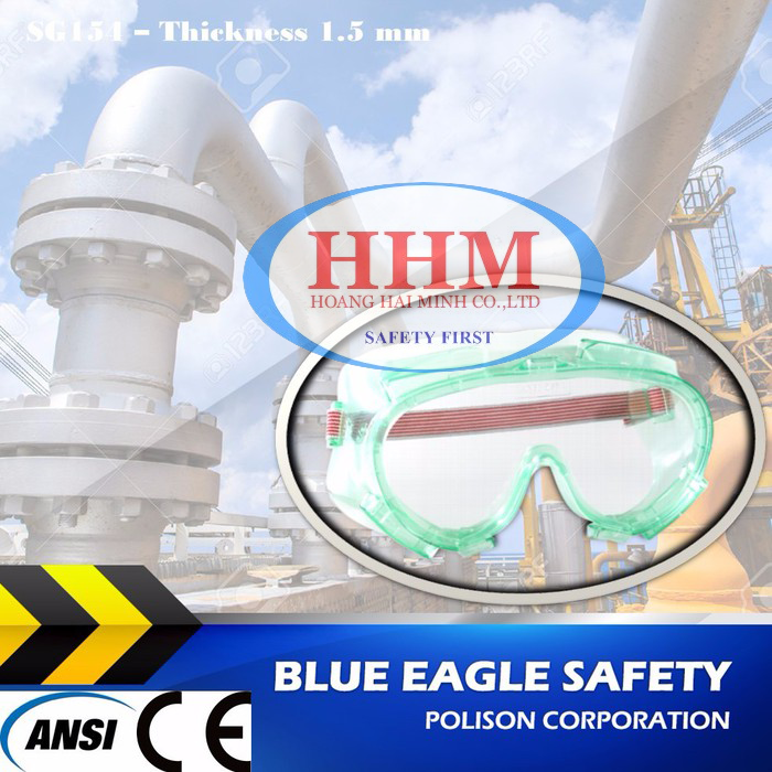 Kính chống hóa chất Blue Eagle SG154 (Mã SP: SG154)