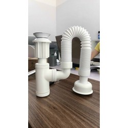 [Bảo Hành 2 Năm] Xi phông xả Lavabo nhựa khúc sun chống hôi có xả cặn cao cấp MiWin