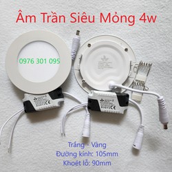 Đèn Led Âm Trần 4w Siêu Mỏng
