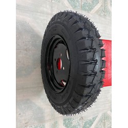 1 bánh 500-12 tim ốc lazang 8x11,5 bao gồm 1 lốp,1 săm,1 lazang.lốp 12pr.lazang tim lỗ đo vuông 8cm.đo chéo 11,5cm
