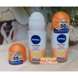 Lăn khử mùi Nivea Extra Whita C&E Roll-On Thái Lan 50ml