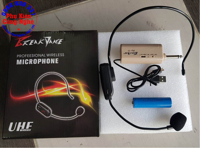 Micro trợ giảng không dây Break PU-17 UHF cao cấp