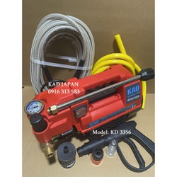 MÁY RỬA XE KAD JAPAN KD 3356, CHỈNH ÁP, TỰ ĐỘNG NGẮT-CHẠY KHI NHẢ VÒI PHUN, SIẾU KHỎE TẶNG PHỤ KIỆN ĐẦY ĐỦ(Màu ngẫu nhiên)