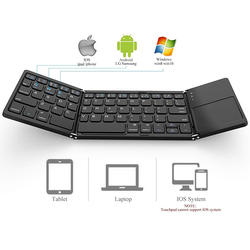 Bàn Phím Bluetooth Gấp B003, Không Dây, Có mặt di chuyển chuột Touchpad