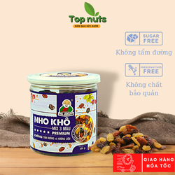 Nho khô mix 3 màu 200g thương hiệu MR JOHNNY