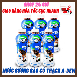 Sương Sáo Có Thạch A DEW 1 Lốc 6 Chai