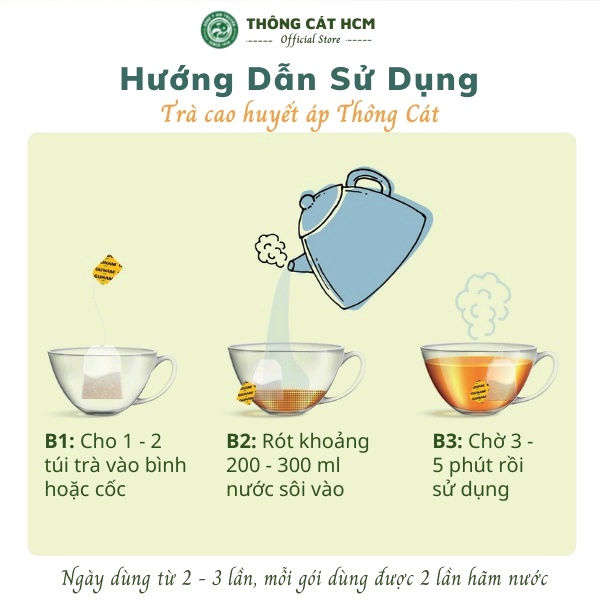 Hình ảnh Trà   Cao huyết áp Thông Cát  giúp an thần , giữ ổn định huyết áp