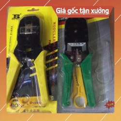 . Kìm bấm hạt mạng có hai loại : màu vàng BO S I   85 k / 1 cái   màu xanh   60 k / 1 cái   ..