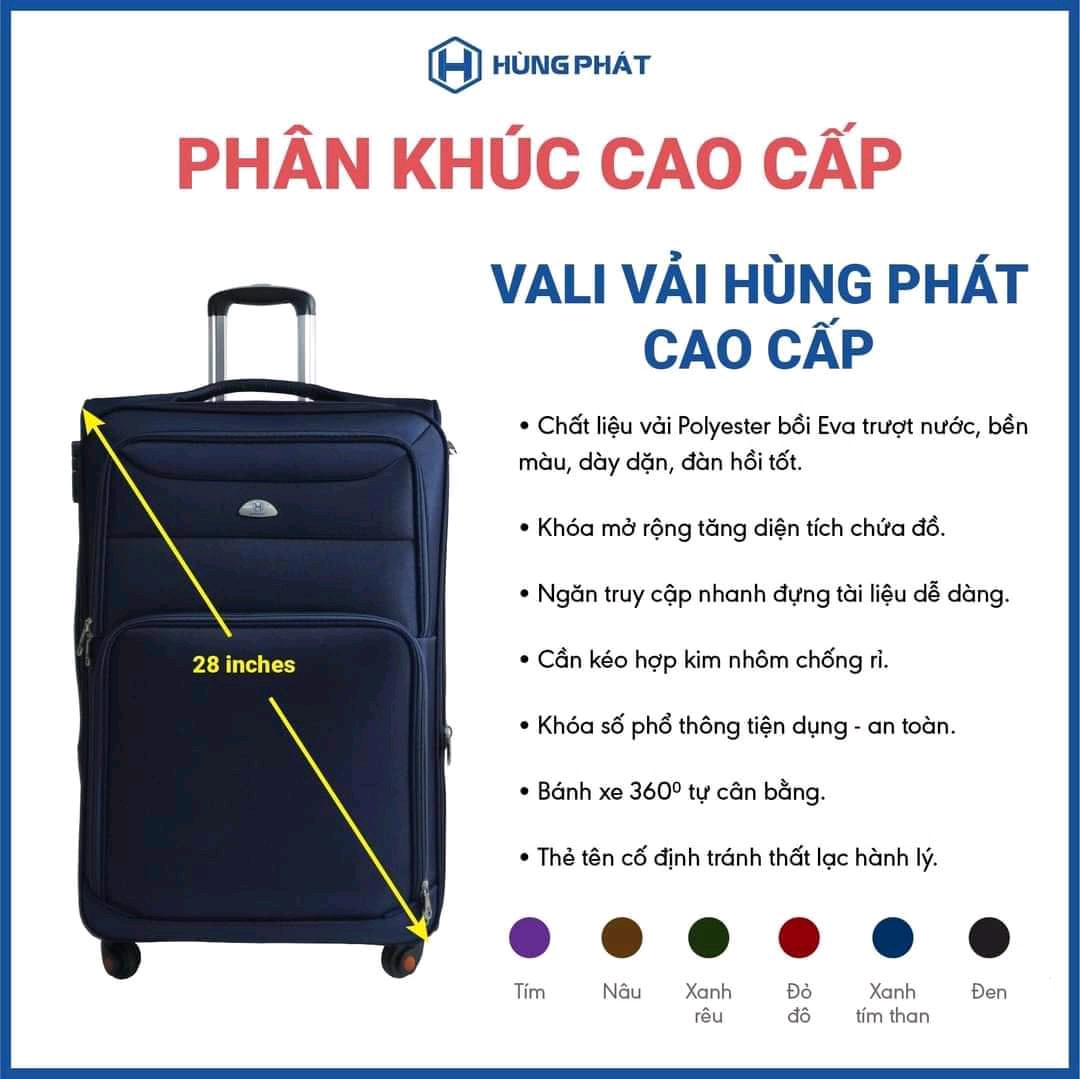 vali vải size 24